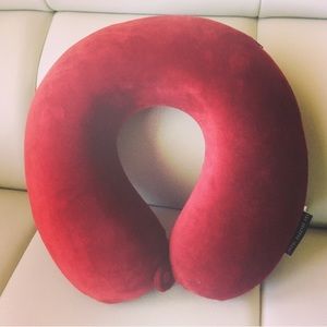 Sharper Image Memory Foam Travel Pillow Amber